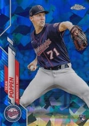 2020 Topps Chrome Update Sapphire Edition Base Set Sean Poppen #U-79 card