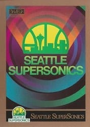 1990-91 SkyBox Base Set Seattle SuperSonics Logo/Checklist #352 card