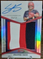 2025 Bowman's Best Prospect Patch Autographs Seaver King #PPA-SK card
