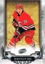 2018-19 Upper Deck Artifacts Base Set Sebastian Aho #121 card