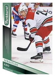 2019-20 Parkhurst Base Set Sebastian Aho #82 card