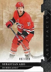 2019-20 Upper Deck Artifacts Base Set Sebastian Aho #114 card