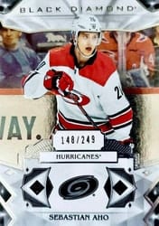 2019-20 Upper Deck Black Diamond Base Set Sebastian Aho #BDB-SA card