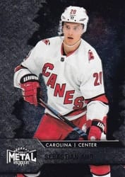 2020-21 SkyBox Metal Universe Base Set Sebastian Aho #20 card
