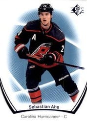 2021-22 SP Base Set Sebastian Aho #28 card