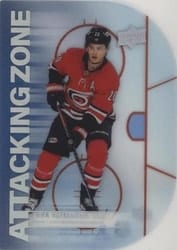 2022-23 Upper Deck Attacking Zone Sebastian Aho #AZ-13 card
