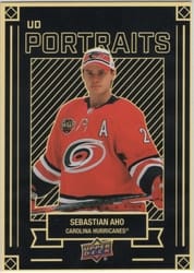 2022-23 Upper Deck UD Portraits Sebastian Aho #P-28 card