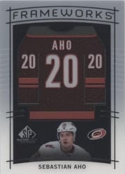 2024-25 SP Game Used Frameworks Sebastian Aho #F-SA card