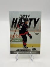 2024-25 Upper Deck Credentials That's a Hatty Sebastian Aho #TH-SA card