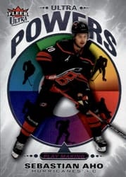 2025-26 Fleer Ultra Ultra Powers Sebastian Aho #UP 25 of 25 card