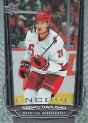 2025-26 Upper Deck Encore Sebastian Aho #E-54 card