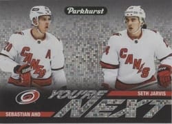 2022-23 Parkhurst You're Next Sebastian Aho/Seth Jarvis #YN-10 card