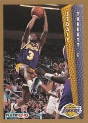 1992-93 Fleer Base Set Sedale Threatt #113 card