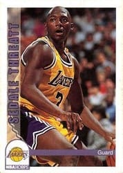 1992-93 Hoops Base Set Sedale Threatt #114 card