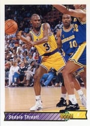 1992-93 Upper Deck Base Set Sedale Threatt #154 card
