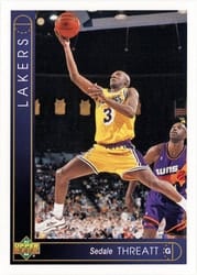1993-94 Upper Deck Base Set Sedale Threatt #67 card