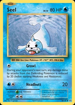 Evolutions Seel #28 card