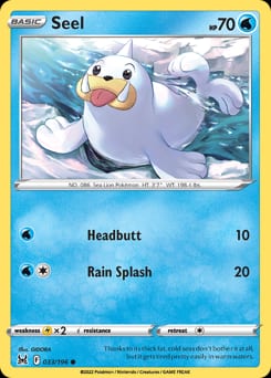 2022 Lost Origin Seel #33 card