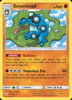 Cosmic Eclipse Seismitoad #117 card