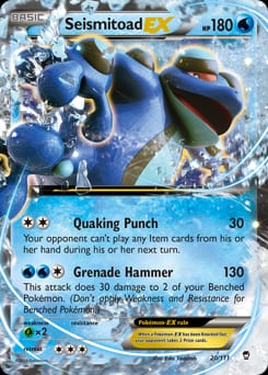 2014 Furious Fists Seismitoad-EX #20 card