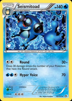 Legendary Treasures Seismitoad #42 card