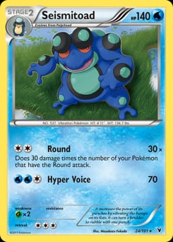 Noble Victories Seismitoad #24 card
