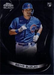 2022 Topps Chrome Black Base Set Seiya Suzuki #14 card