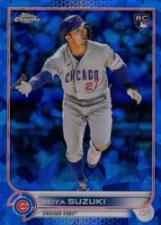 2022 Topps Chrome Update Sapphire Edition Base Set Seiya Suzuki #US250 card