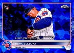 2022 Topps Chrome Update Sapphire Edition Base Set Seiya Suzuki #US8 card
