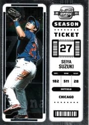 2023 Panini Chronicles Contenders Optic Seiya Suzuki #21 card