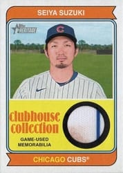 2023 Topps Heritage Clubhouse Collection Relics Seiya Suzuki #CCR-SS card