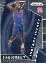 2019-20 Panini Prizm Instant Impact Sekou Doumbouya #21 card