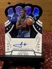 2019 Panini Crown Royale Rookie Autographs Sekou Doumbouya #CR-SKD card