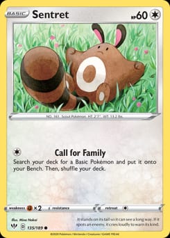Darkness Ablaze Sentret #135 card