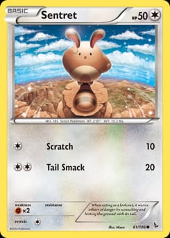 Flashfire Sentret #81 card