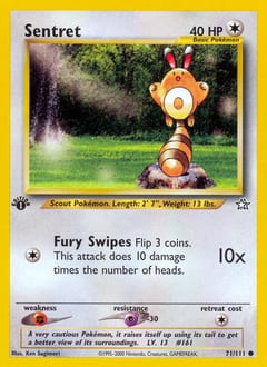 Neo Genesis Sentret #71 card