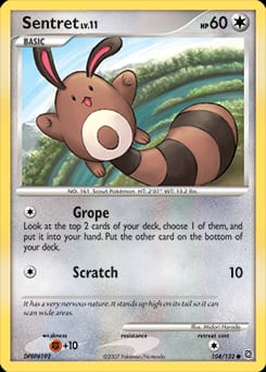 Secret Wonders Sentret #104 card