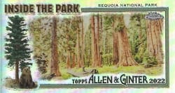 2022 Topps Allen & Ginter Chrome Inside the Park Minis Sequoia National Park #ITP-16 card