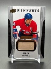 2024-25 Upper Deck Engrained Icons Remnants Serge Savard #R-SS card