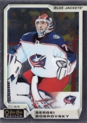 2018-19 O-Pee-Chee Platinum Base Set Sergei Bobrovsky #71 card