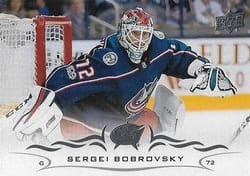 2018-19 Upper Deck Base Set Sergei Bobrovsky #52 card