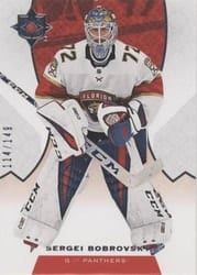 2019-20 Upper Deck Ultimate Collection Base Set Sergei Bobrovsky #38 card