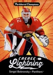 2024-25 Parkhurst Champions Crease Lightning Sergei Bobrovsky #CL-7 card