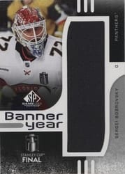 2024-25 SP Game Used 2024 Stanley Cup Finals Banner Year Relics Sergei Bobrovsky #BYSC-SB card