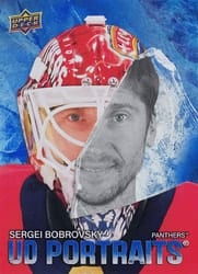 2025-26 Upper Deck UD Portraits Sergei Bobrovsky #P-53 card
