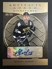 2022-23 Upper Deck Artifacts Aurum Signatures Sergei Zubov #AS-SZ card