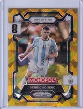 2026 Panini Prizm Monopoly FIFA World Cup Sergio Aguero Nebula #6 card