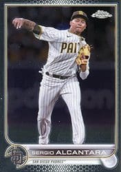 2022 Topps Chrome Update Base Set Sergio Alcantara #USC162 card