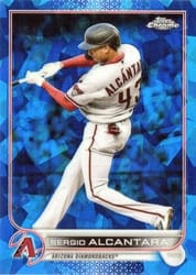 2022 Topps Chrome Update Sapphire Edition Base Set Sergio Alcantara #US279 card