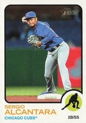 2022 Topps Heritage Base Set Sergio Alcantara #419 card
